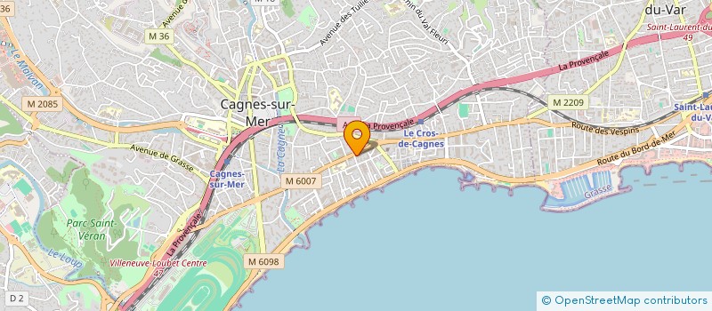 localisation de l'entreprise SCI LA MAISON à CAGNES-SUR-MER