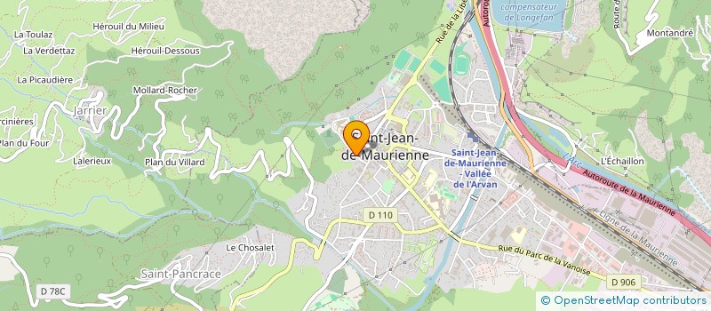 localisation de l'entreprise SCI LA MAISON BLANCHE  SAINT-JEAN-DE-MAURIENNE