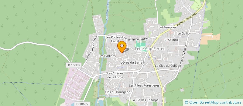 localisation de l'entreprise SCI LA MAISON BLANCHE à LEGE-CAP-FERRET