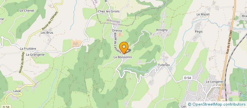 localisation de l'entreprise SCI LA MAISON BLANCHE  ENTRELACS