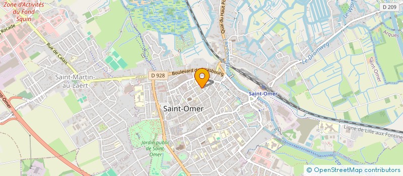 localisation de l'entreprise SCI LA MAISON BLANCHE  SAINT-OMER