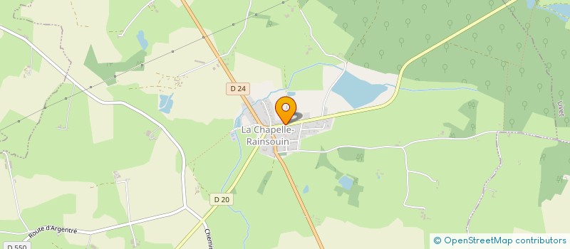 localisation de l'entreprise SCI LA MAISON BLEUE  EVRON