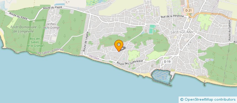 localisation de l'entreprise SCI LA MAISON BLEUE à JARD-SUR-MER
