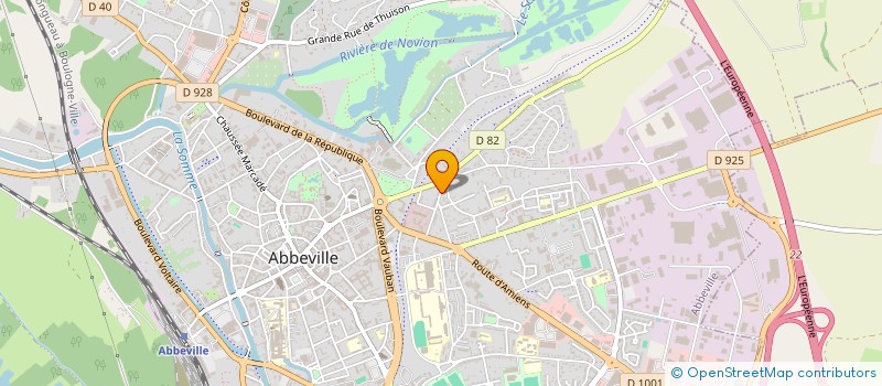 localisation de l'entreprise SCI LA MAISON BLEUE à ABBEVILLE