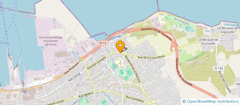 localisation de l'entreprise SCI LA MAISON BLEUE à CHERBOURG-EN-COTENTIN