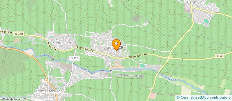 localisation de l'entreprise SCI LA MAISON BLEUE  KAYSERSBERG VIGNOBLE