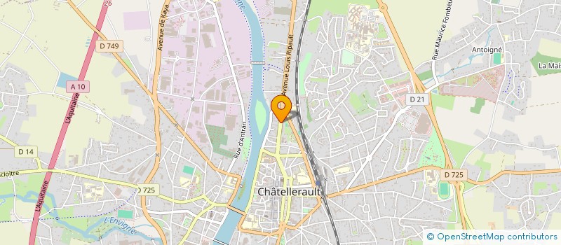 localisation de l'entreprise SCI LA MAISON D'A COTE  CHATELLERAULT