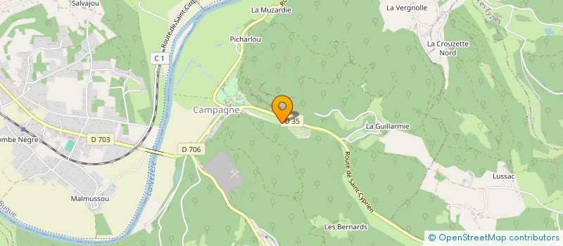 localisation de l'entreprise SCI LA MAISON D'EN FACE  MAUZENS-ET-MIREMONT