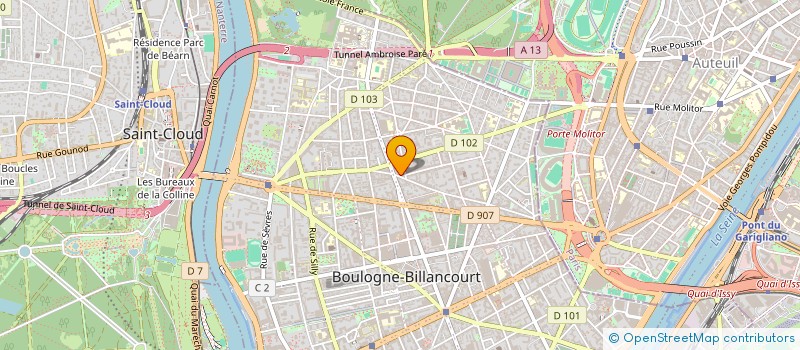 localisation de l'entreprise SCI LA MAISON D'EOLE  BOULOGNE-BILLANCOURT