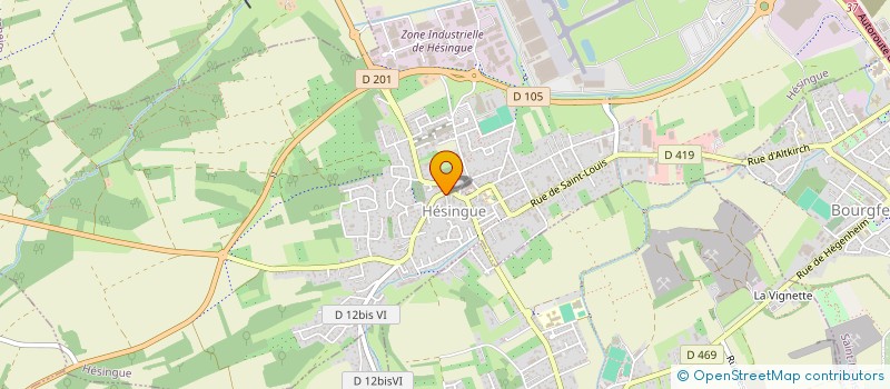 localisation de l'entreprise SCI LA MAISON D'OR  HESINGUE