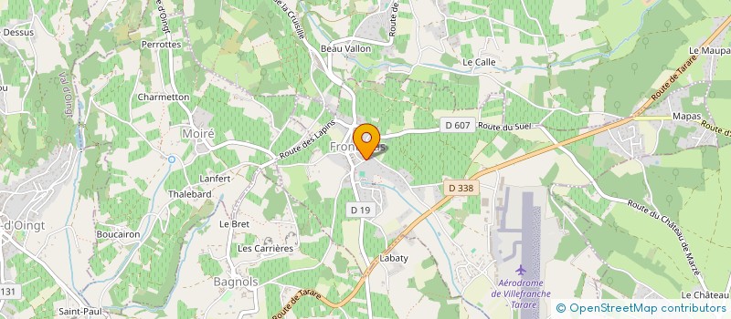 localisation de l'entreprise SCI LA MAISON D ORTA  FRONTENAS