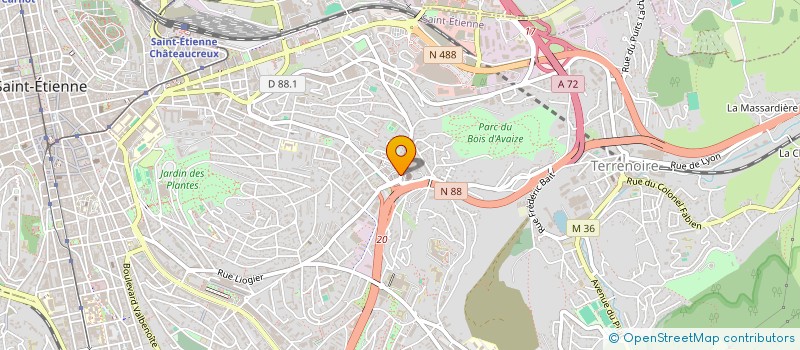 localisation de l'entreprise SCI LA MAISON DANS LA FORET à SAINT-ETIENNE