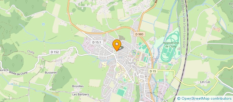 localisation de l'entreprise SCI LA MAISON DANS LA PRAIRIE  CLUNY