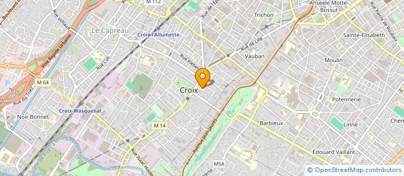 localisation de l'entreprise SCI LA MAISON DE BERSEE à CROIX