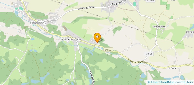localisation de l'entreprise SCI LA MAISON DE CHLOE  CHATONNAY