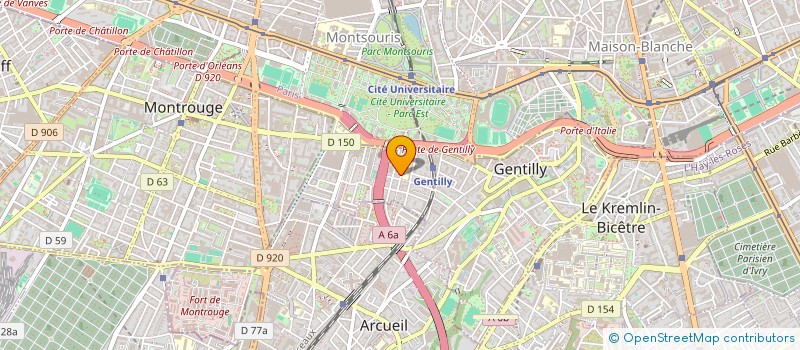 localisation de l'entreprise SCI LA MAISON DE DAVID  GENTILLY