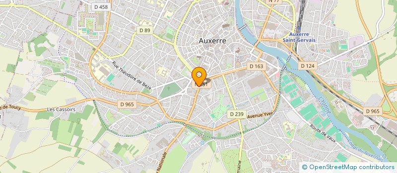 localisation de l'entreprise SCI LA MAISON DE GERBAULT à AUXERRE