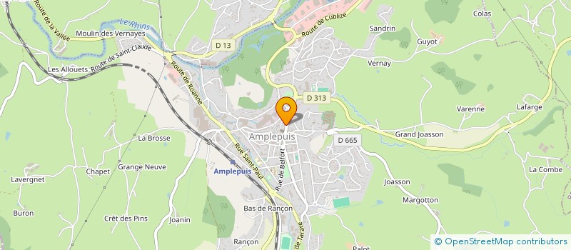 localisation de l'entreprise SCI LA MAISON DE LA MER  AMPLEPUIS