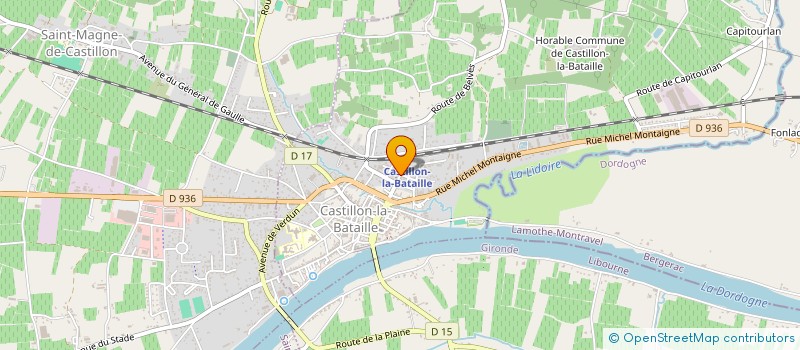 localisation de l'entreprise SCI LA MAISON DE LA VISION  CASTILLON-LA-BATAILLE