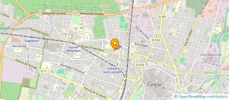 localisation de l'entreprise SCI LA MAISON DE LULU  COLMAR