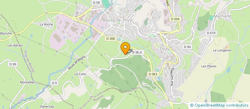 localisation de l'entreprise SCI LA MAISON DE ZOE  THIZY-LES-BOURGS