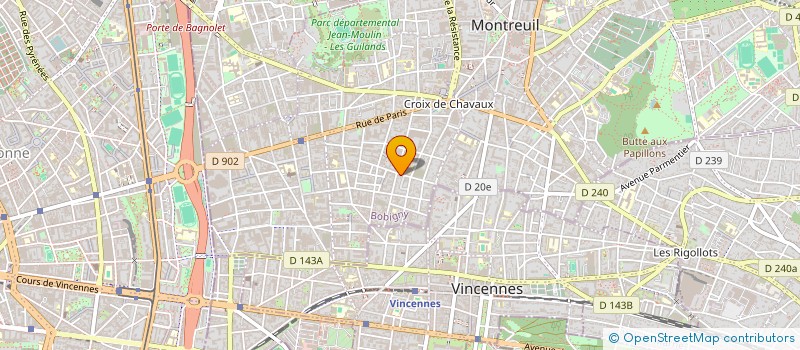 localisation de l'entreprise SCI LA MAISON DES CASTORS à MONTREUIL