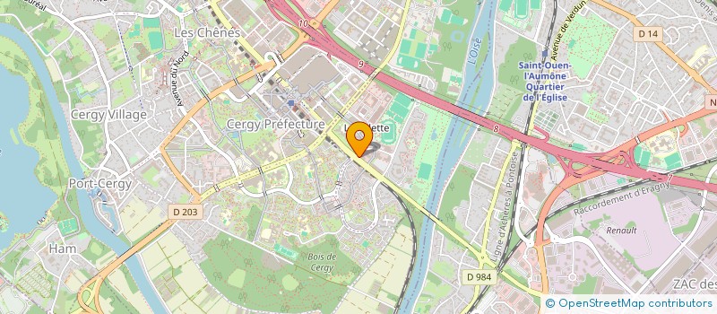 localisation de l'entreprise SCI LA MAISON DES ENTREPRISES VAL OISE  PONTOISE