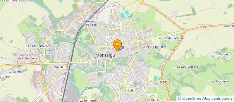 localisation de l'entreprise SCI LA MAISON DES OLIVETTES à MONTAIGU-VENDEE