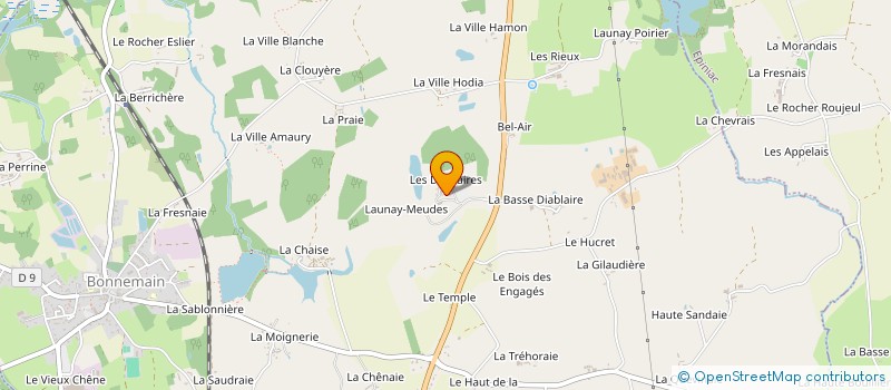 localisation de l'entreprise SCI LA MAISON DES PROFESSEURS  BONNEMAIN