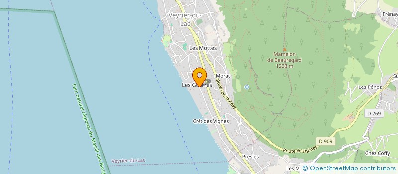 localisation de l'entreprise SCI LA MAISON DES SOURCES  VEYRIER-DU-LAC