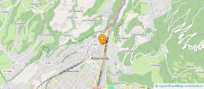 localisation de l'entreprise SCI LA MAISON DOIX  ALBERTVILLE