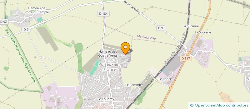 localisation de l'entreprise SCI LA MAISON DU BONHEUR  PUISEUX-EN-FRANCE