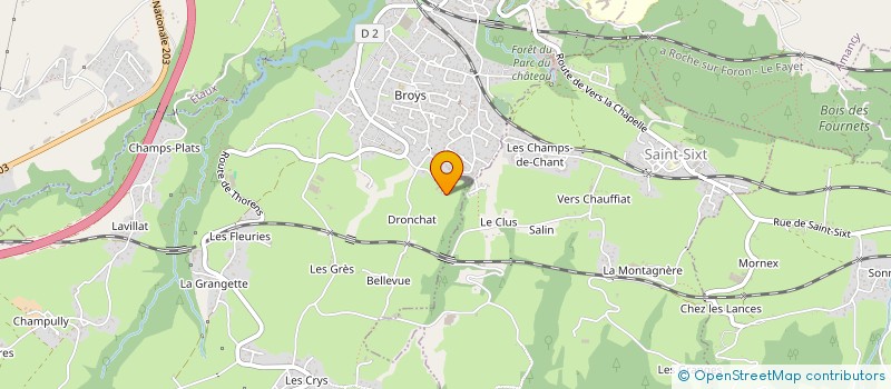 localisation de l'entreprise SCI LA MAISON DU BONHEUR  LA ROCHE-SUR-FORON