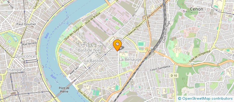 localisation de l'entreprise SCI LA MAISON DU LAC à BORDEAUX