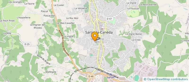 localisation de l'entreprise SCI LA MAISON DU MOULIN A VENT à SARLAT-LA-CANEDA