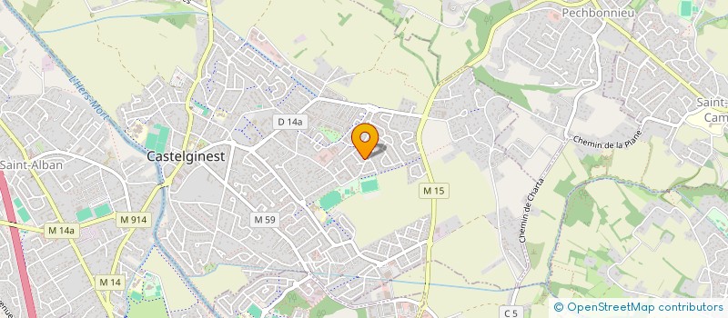 localisation de l'entreprise SCI LA MAISON DU PISTON  CASTELGINEST