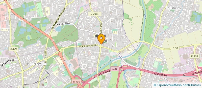 localisation de l'entreprise SCI LA MAISON DU SOLEIL  ILLZACH