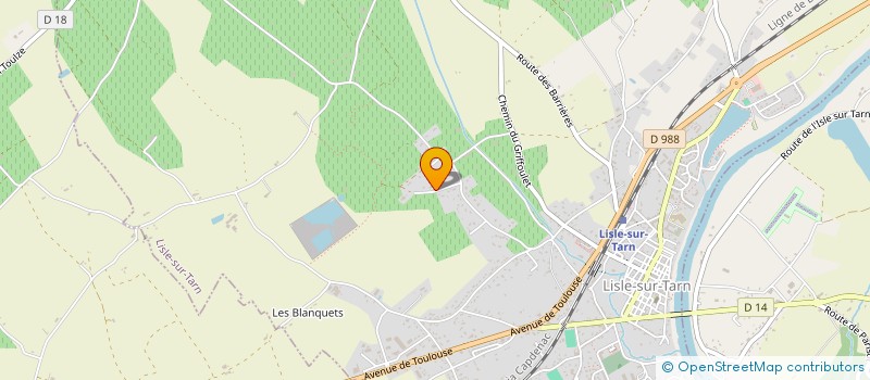 localisation de l'entreprise SCI LA MAISON DU TROC à LISLE-SUR-TARN