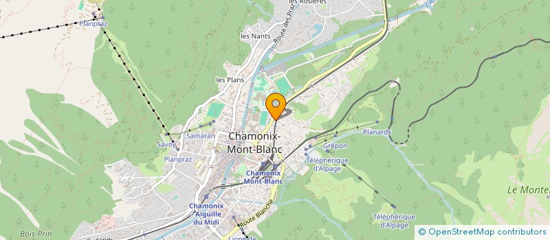 localisation de l'entreprise SCI LA MAISON ELI à CHAMONIX-MONT-BLANC