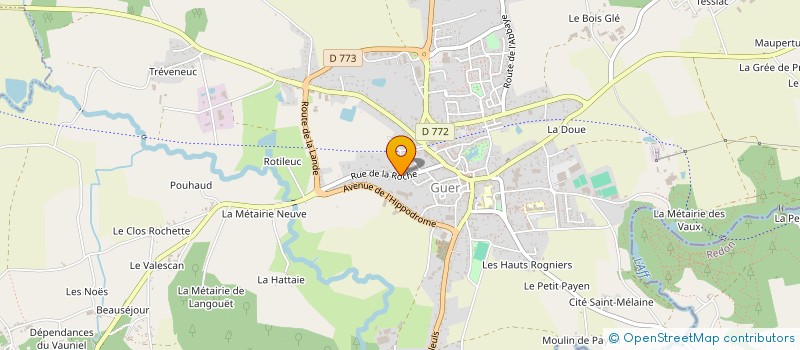 localisation de l'entreprise SCI LA MAISON MEDICALE DE LA ROCHE  GUER