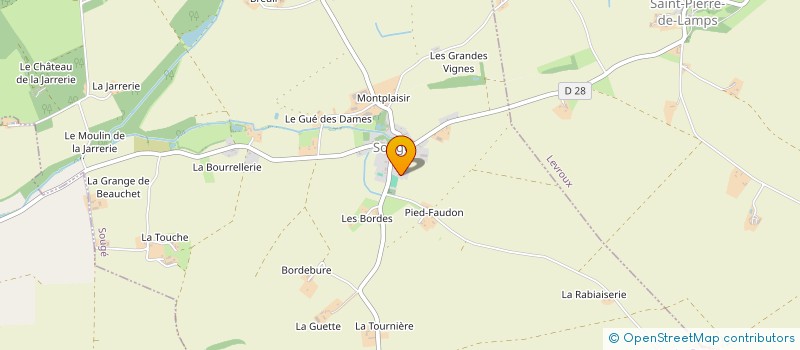 localisation de l'entreprise SCI LA MAISON PLAISANTE à SOUGE