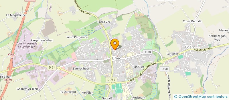 localisation de l'entreprise SCI LA MAISON ROSE  BRIEC