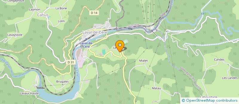 localisation de l'entreprise SCI LA MAISON ROUGE  LAVAL DE CERE