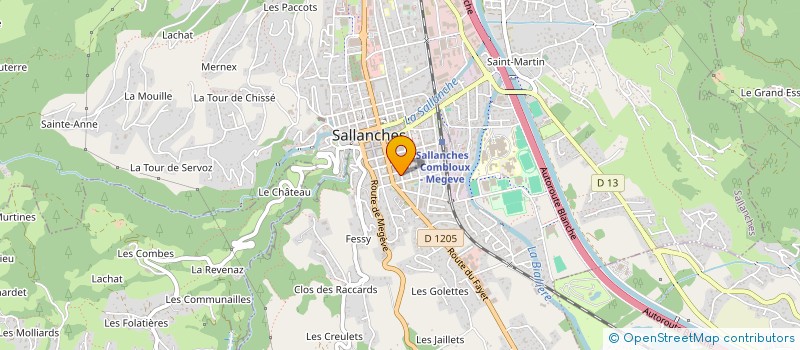 localisation de l'entreprise SCI LA MAISON SAVOYARDE  SALLANCHES