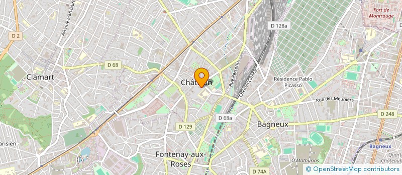 localisation de l'entreprise SCI LA MAJOR  CHATILLON