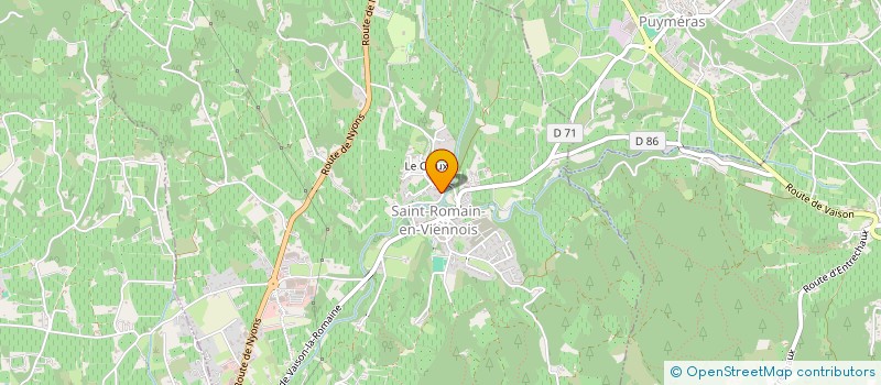 localisation de l'entreprise SCI LA MAJOR D'A COTE  SAINT-ROMAIN-EN-VIENNOIS