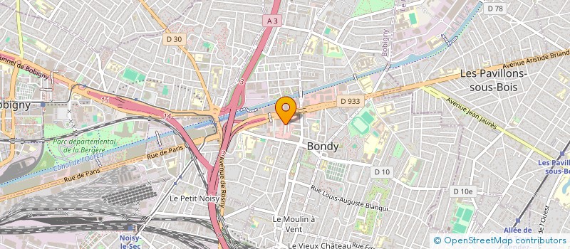 localisation de l'entreprise SCI LA MAJORELLE  BONDY