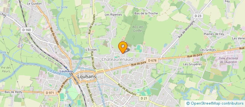 localisation de l'entreprise SCI LA MALADIERE à LOUHANS