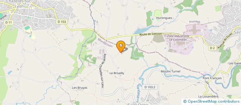 localisation de l'entreprise SCI LA MALADIERE  SAINT-DENIS-SUR-COISE