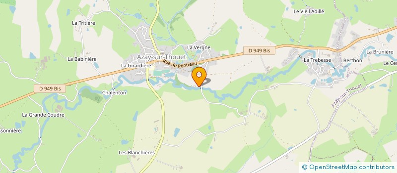 localisation de l'entreprise SCI LA MALADRIE  AZAY-SUR-THOUET